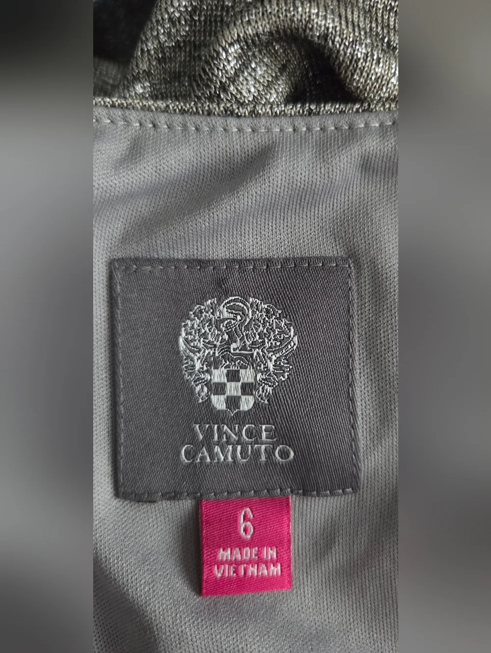 Vince Camuto Metallic Cowl-Neck Dress Size 6. Like New. See Description. - Picture 12 of 12